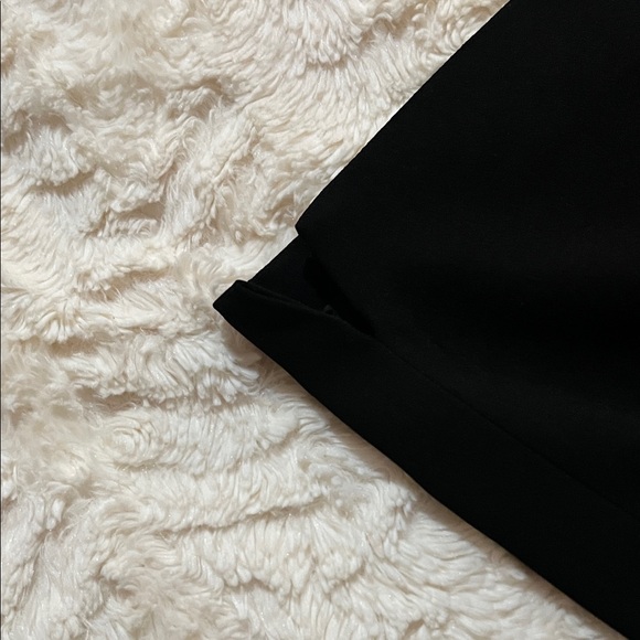 J. Crew Black Blouse with White Trim and bow at collar. - Picture 8 of 11